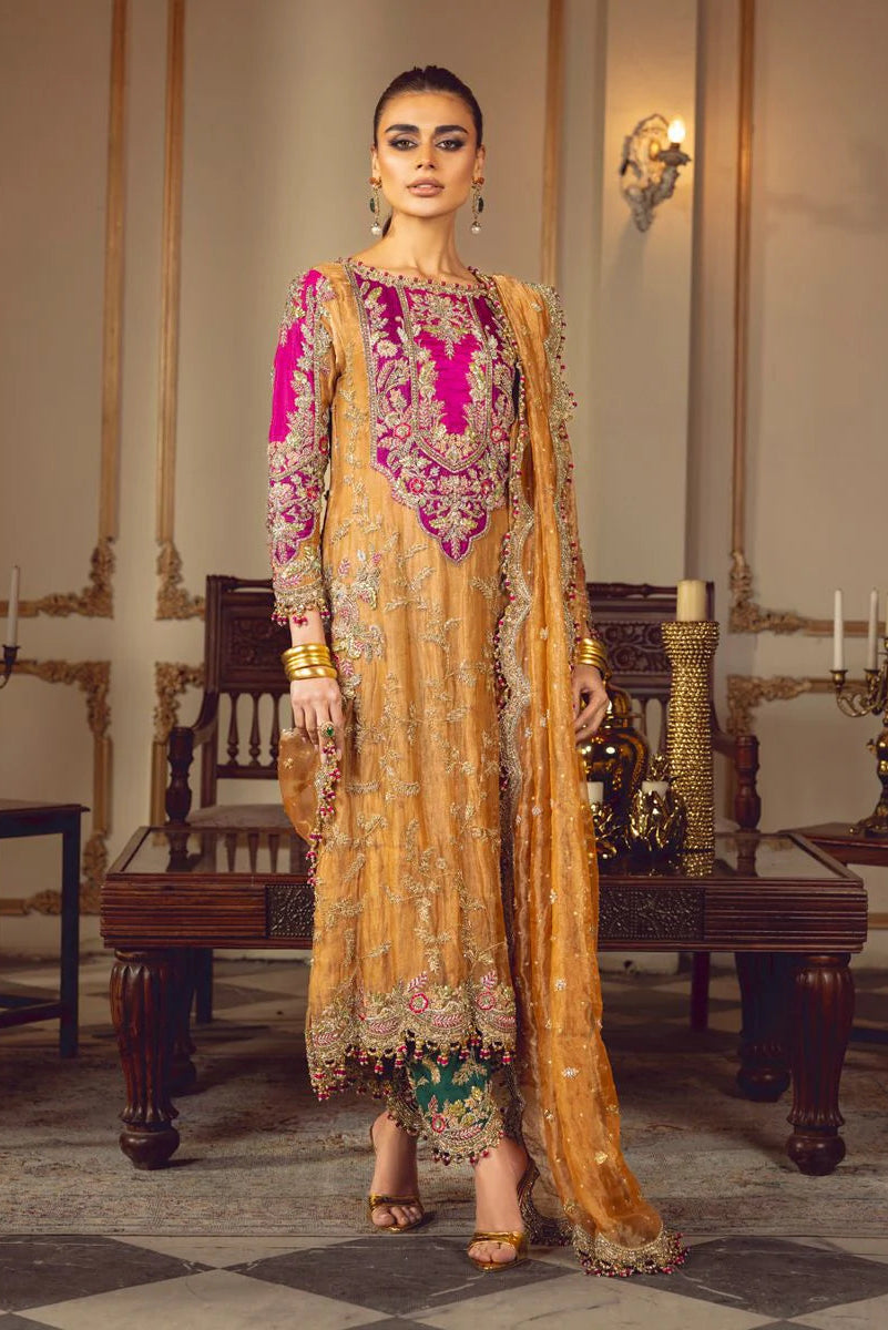 03-Piece Lawa Tissue Embroidered Suit | Ready To Wear