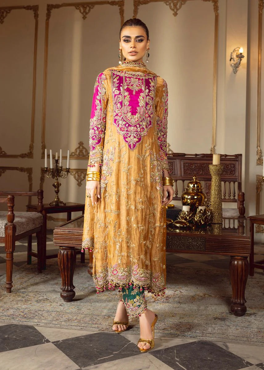 03-Piece Lawa Tissue Embroidered Suit | Ready To Wear