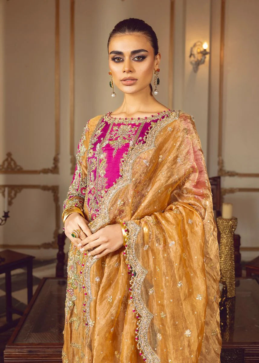 03-Piece Lawa Tissue Embroidered Suit | Ready To Wear