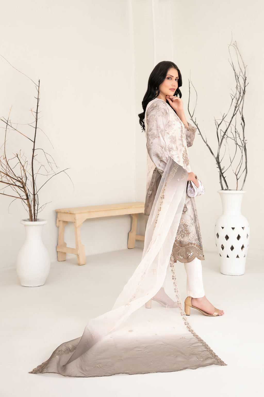 Tawakkal Fabrics 3-Piece -Stitched Organza Collection