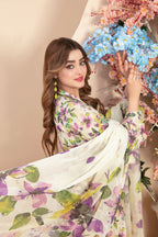 3 Piece Stitched Suit Buhaisa by Tawakkal Fabrics