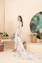 3 Piece Stitched suit Buhaisa by Tawakkal Fabrics