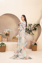 3 Piece Stitched Lawn suit  Buhaisa  By Tawakkal Fabrics