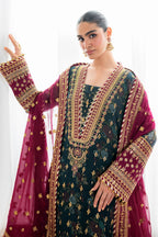 3  Piece Stitched Chiffon and silk suit