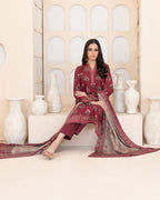 3-Piece Unstitched Digital Printed Staple Collection