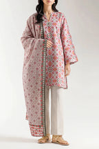 03-Piece Printed Lawn Suit - Ready To Wear