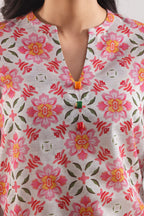 03-Piece Printed Lawn Suit - Ready To Wear