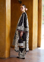 03-Piece Cotton Suit With Embroidery - Ready To Wear