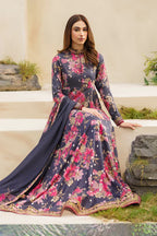 03-Piece Printed Lawn Suit ( Maxi Style ) - Ready To Wear