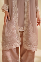 3 Piece Stitched Chiffon Suit - Ready To Wear