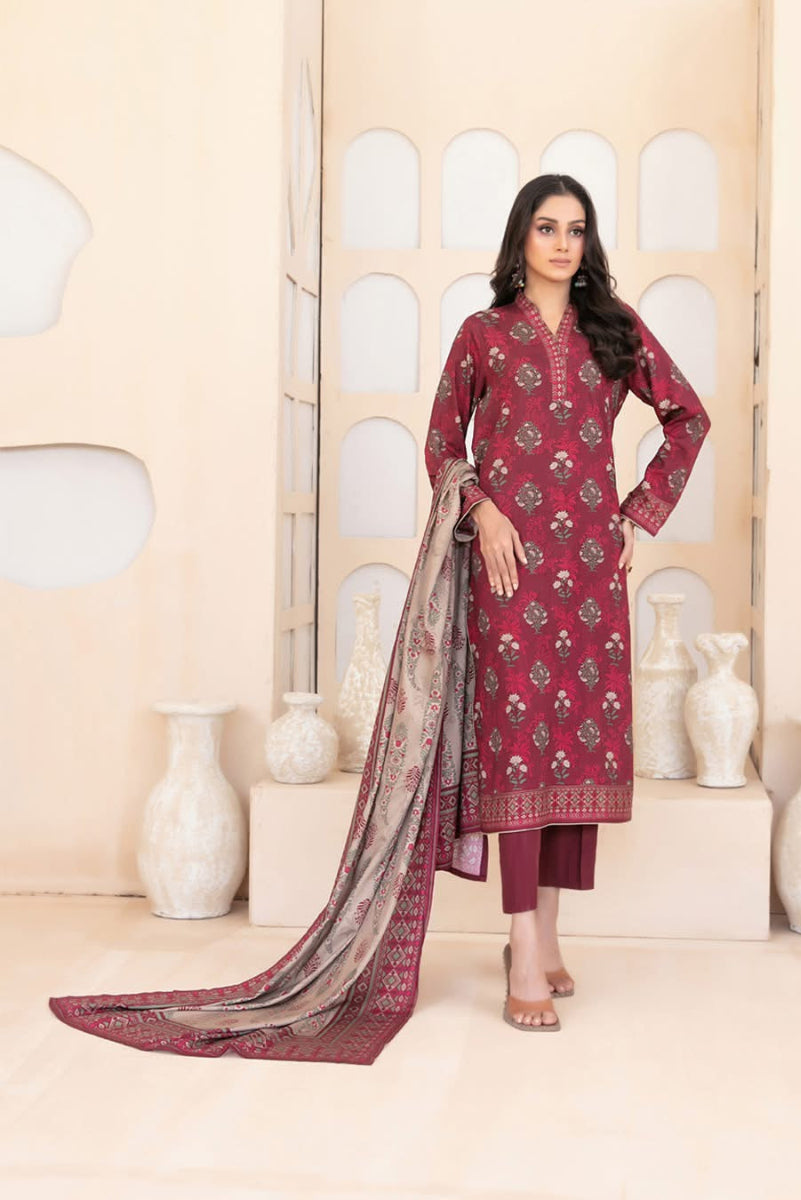 3-Piece Unstitched Digital Printed Staple Collection