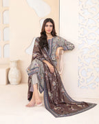 RAHAB by Tawakkal Fabrics – Elegant 3-Piece stitched Digital Printed Staple