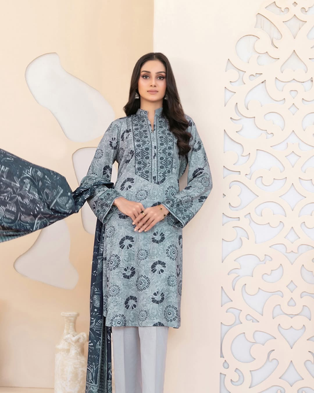 RAHAB by Tawakkal Fabrics –  3-Piece stitched Digital Printed Staple
