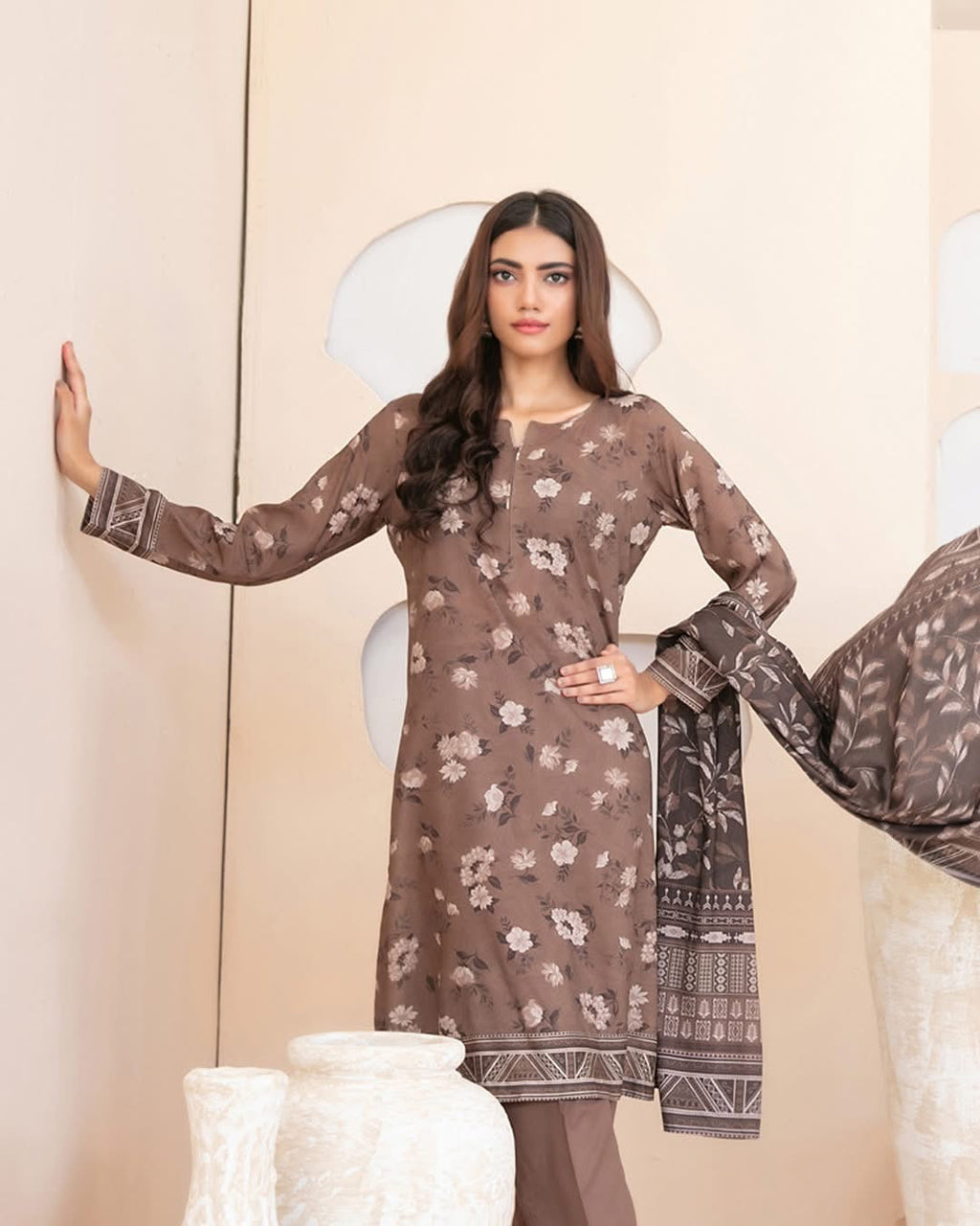 Stylish 3-Piece stitched Digital Printed Staple Collection