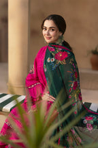 Multi Thread Embroided Suit With Chiffon Dupatta
 | 03-Pcs Stitched