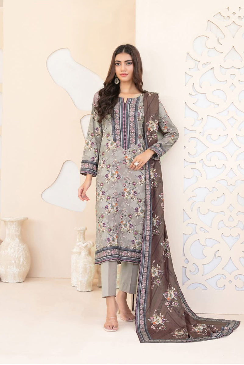 RAHAB by Tawakkal Fabrics – Elegant 3-Piece stitched Digital Printed Staple