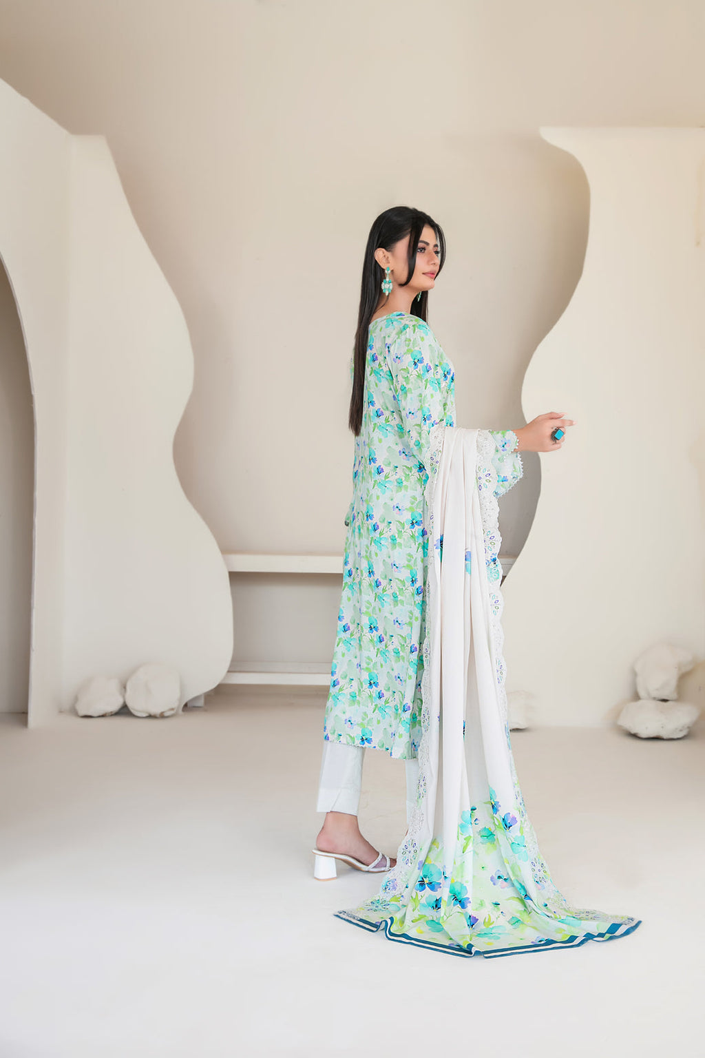 3 piece  Lawn suit