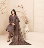 3 Piece Stitched Lawn suit – Alvira By Tawakkal Fabrics
