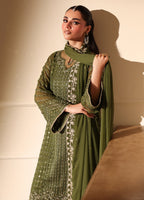 3  Piece Stitched Chiffon Suit - Ready to Wear