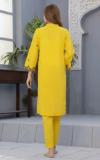 02-Piece Lawn Suit With Embroidery - Ready To Wear