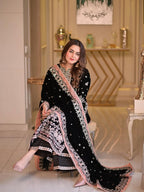 03-Piece Heavy Embroidered Cotton Suit - Ready To Wear