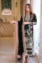 03-Piece Heavy Embroidered Cotton Suit - Ready To Wear