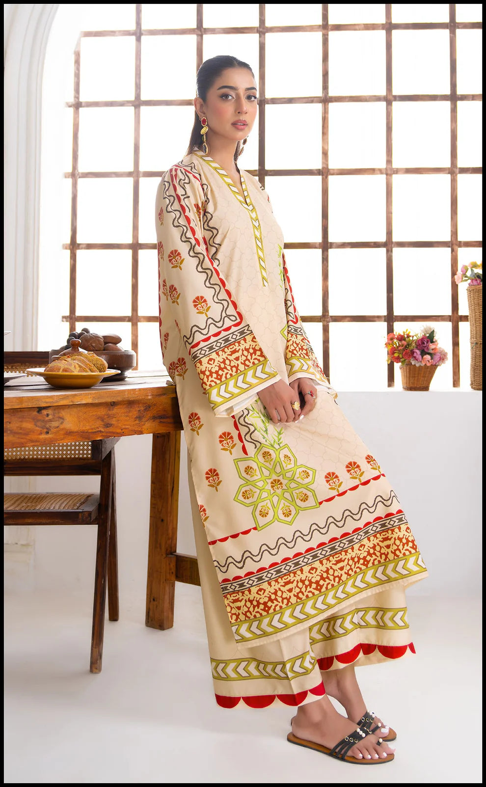 02-Piece Printed lawn Suit - Ready To Wear