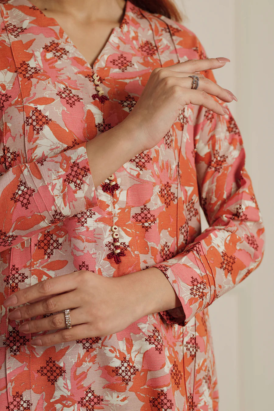 03-Piece Printed Lawn Suit - Ready To Wear