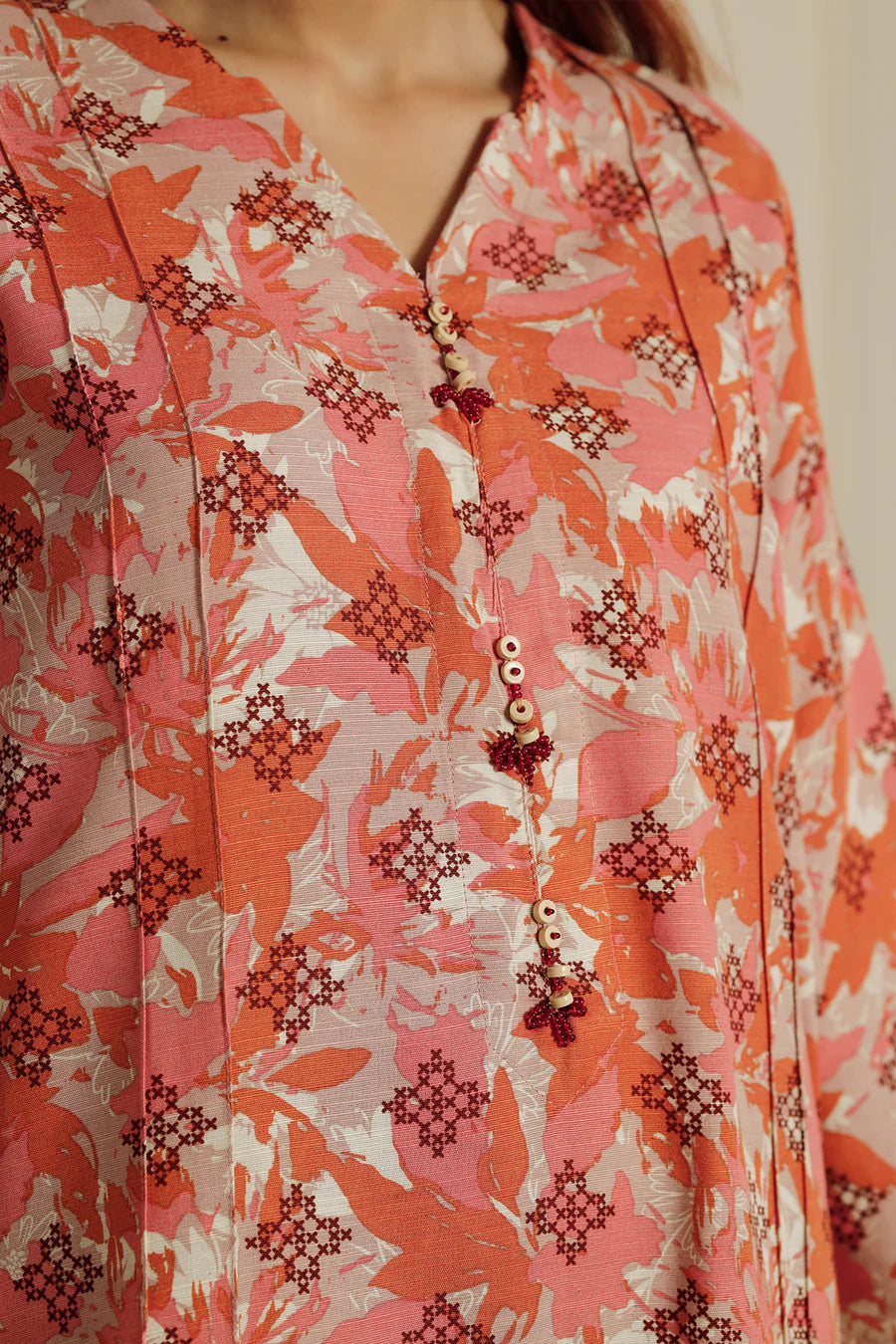 03-Piece Printed Lawn Suit - Ready To Wear