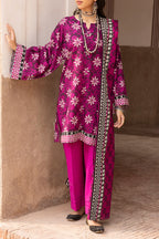 03-Piece Printed Lawn Suit - Ready To Wear
