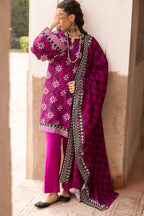 03-Piece Printed Lawn Suit - Ready To Wear