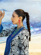 3-PIECE EMBROIDERED LAWN SUIT STITCHED