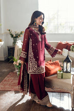 Pure Chiffon Spangle & Cutwork Formal Suit