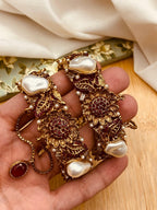Luxury Turkish Bangles Set with Pearl  Stone Detailing