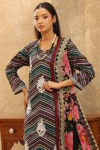03-Piece Printed Lawn Suit - Ready To Wear