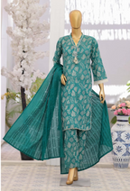 03-Piece Printed Lawn Suit - Ready TO Wear
