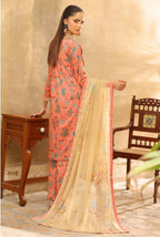 03-Piece Printed Lawn Suit - Ready To Wear