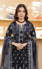 03-Piece Lawn Suit With Embroidery - Ready To Wear