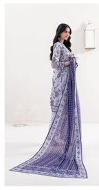 03-Piece Printed Lawn Sit - Ready To Wear
