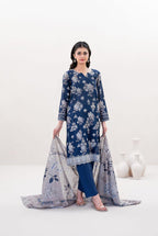 03-Piece Printed Lawn Sit - Ready To Wear