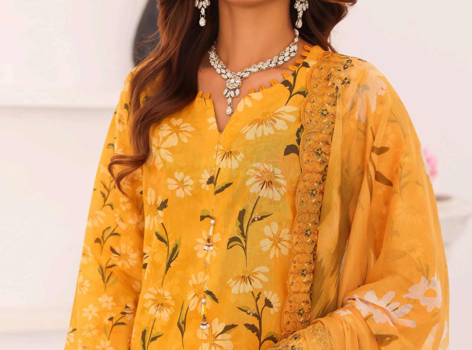 03-Piece Chikankari Suit - Ready To Wear