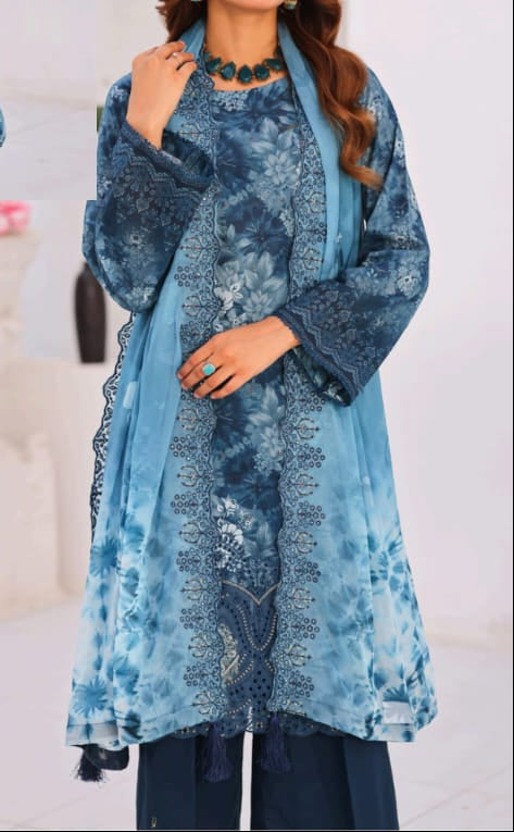 03-Piece Chikankari Suit - Ready To Wear
