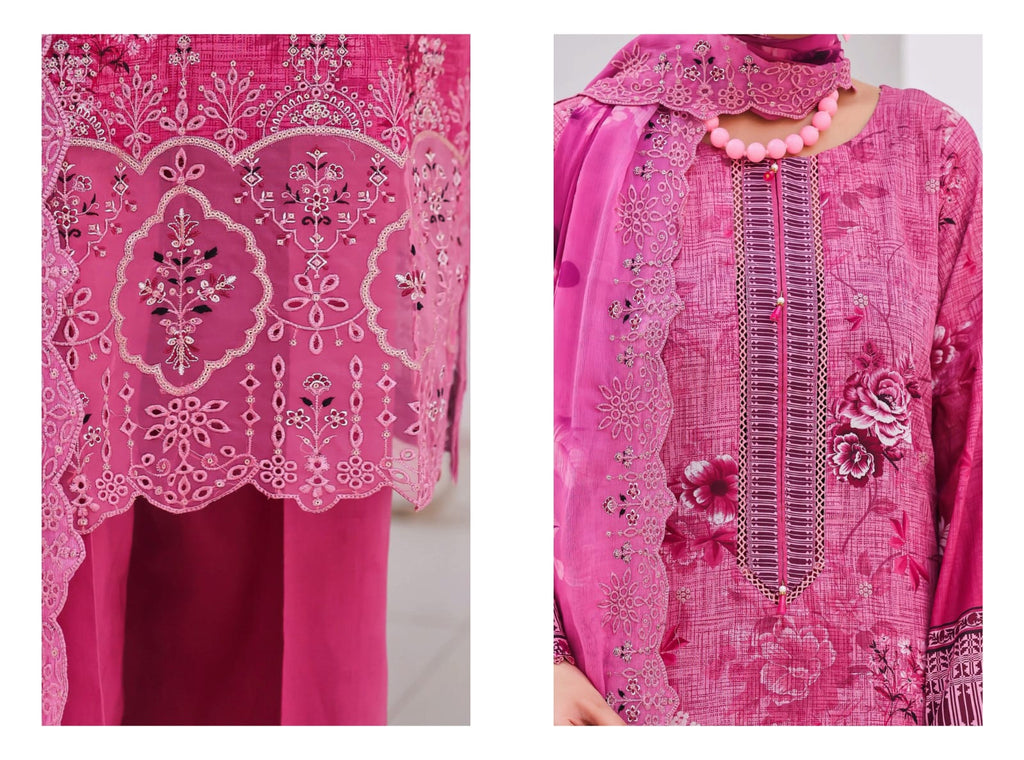 03-Piece Chikankari Suit - Ready To Wear
