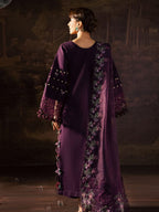 03-Piece Cotton Suit With Embroidery - Ready To Wear