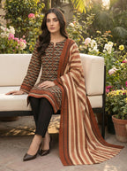 03-Piece Printed Lawn Suit | Ready To Wear