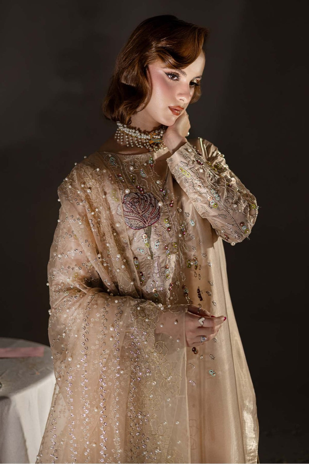 03-Piece Cotton Suit With Chiffon Dupatta | Ready To Wear
