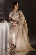 03-Piece Cotton Suit With Chiffon Dupatta | Ready To Wear