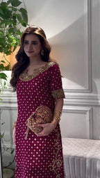 03-Piece Chiffon Suit With Adda Work Embroidery | Ready To Wear