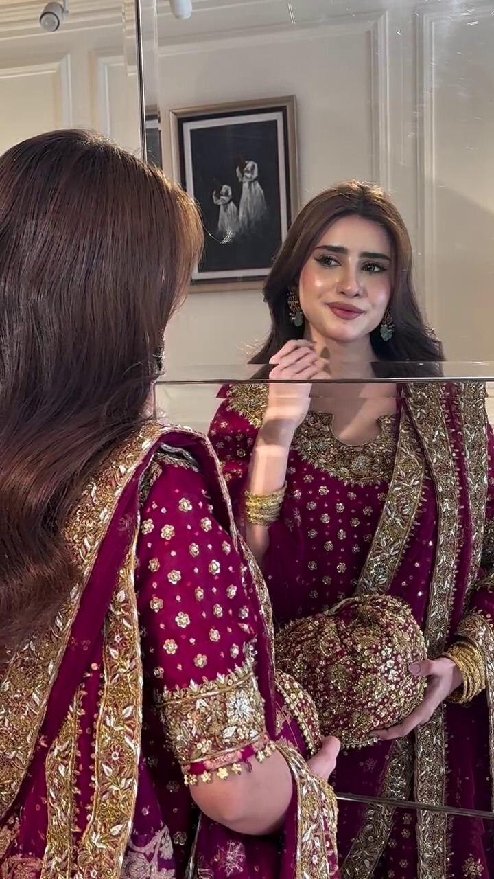 03-Piece Chiffon Suit With Adda Work Embroidery | Ready To Wear