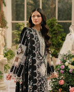 Noir Geometric Cutwork - Embroidered Lawn Suit | Ready To Wear